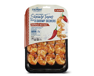 Fremont Fish Market Wild Caught Argentine Shrimp Skewers