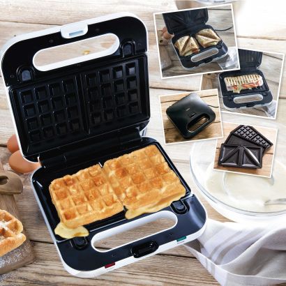 Toaster, Waffeleisen und Grill in 1