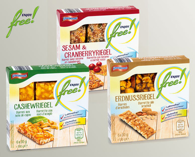 ENJOY FREE! Riegel glutenfrei