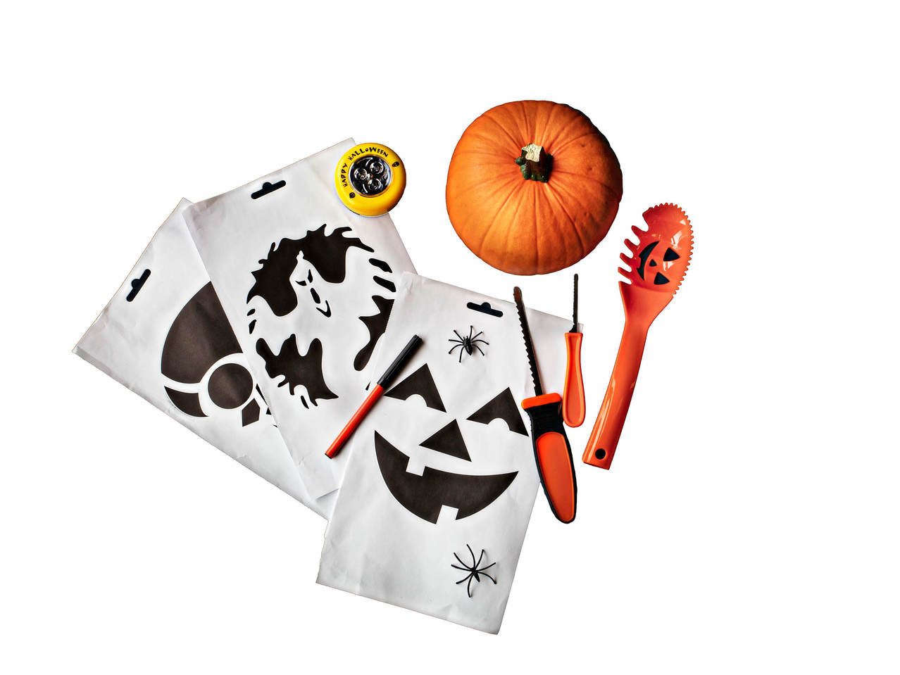 PREMIER Pumpkin Carving Set with LED Light