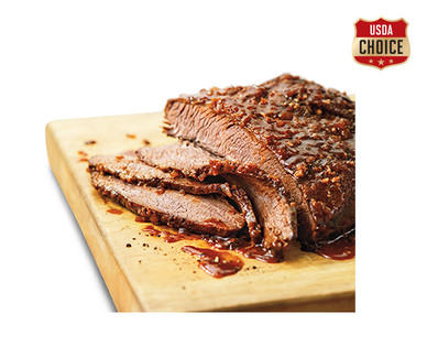 Morton's of Omaha Fresh USDA Choice Salt & Pepper or Texas BBQ Beef Brisket