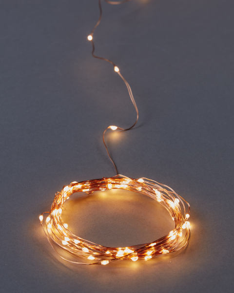200 Copper Solar Wire Lights