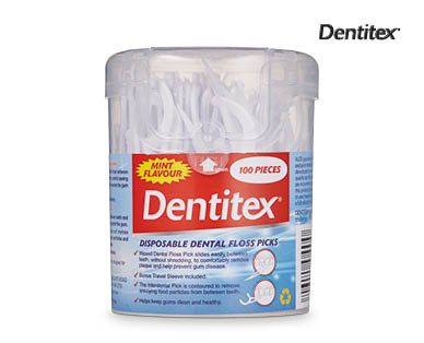 Disposable Dental Floss Picks 100pk
