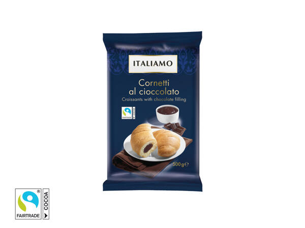 Croissant med chokladkräm