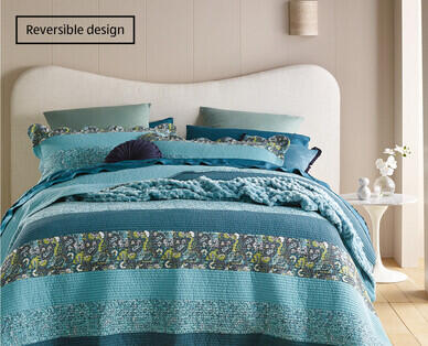 Quilted Coverlet Set Queen/King Size