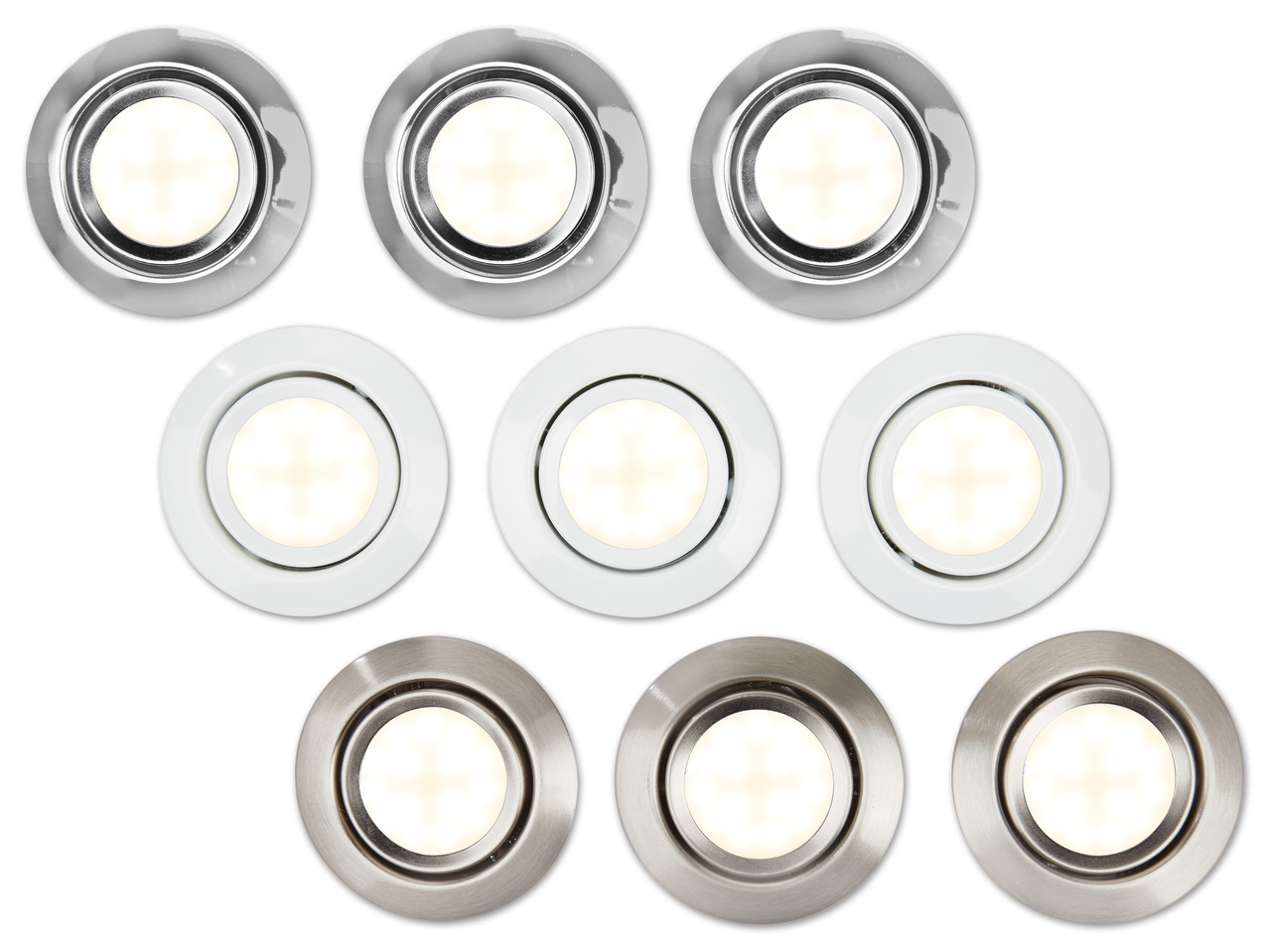 LIVARNO LUX(R) LED-Einbauleuchte, 3 Stück