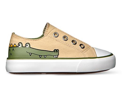 Lily & Dan Toddlers Memory Foam Canvas Slip Ons