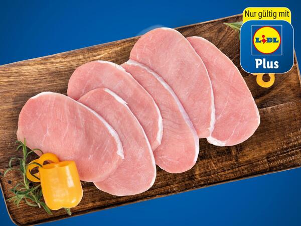 Frische Minutensteaks vom Schwein