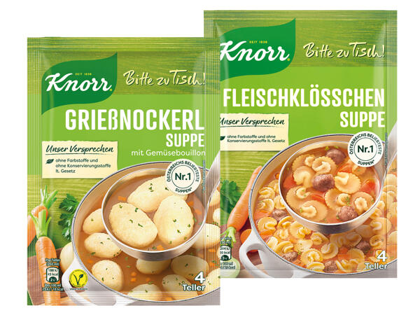 Knorr Bitte zu Tisch Suppen