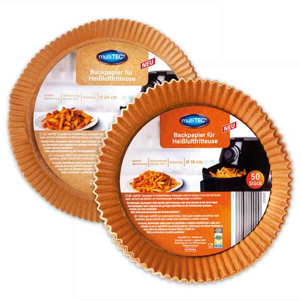 Backpapier für Heißluftfritteusen