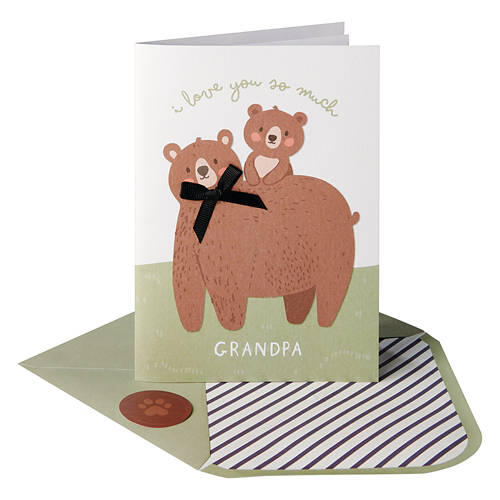 5" x 7" Greeting Card - Bear Grandpa