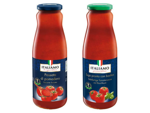 ITALIAMO Passata di pomodoro/Sugo Pronto con basilico
