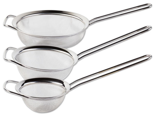 ERNESTO(R) Edelstahl-Küchensieb-Set, 3-teilig