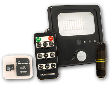 MAGINON Faretto LED con telecamera di sorveglianza LSK 20