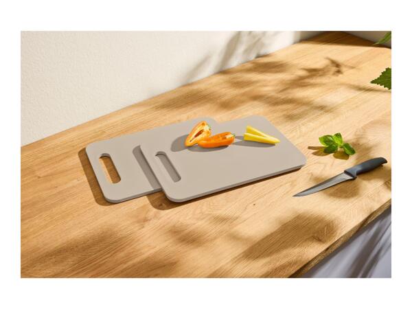Silvercrest Beige Small Chopping Boards - 2 Pack