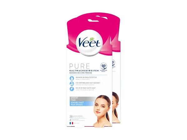 Strisce depilatorie a freddo per viso Veet
