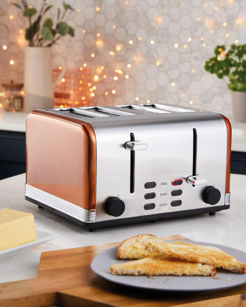 Ambiano Copper 4 Slice Toaster