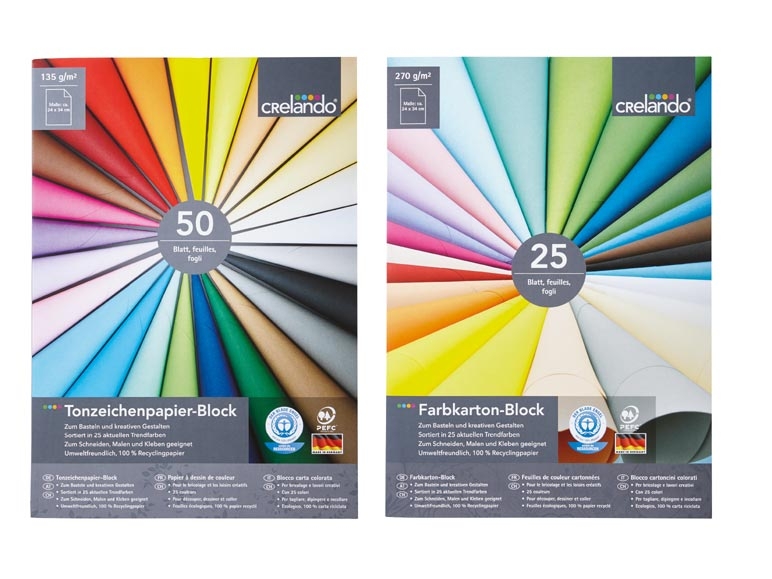 Blocco di carta colorata SUPERIOR A3 - 25 fogli