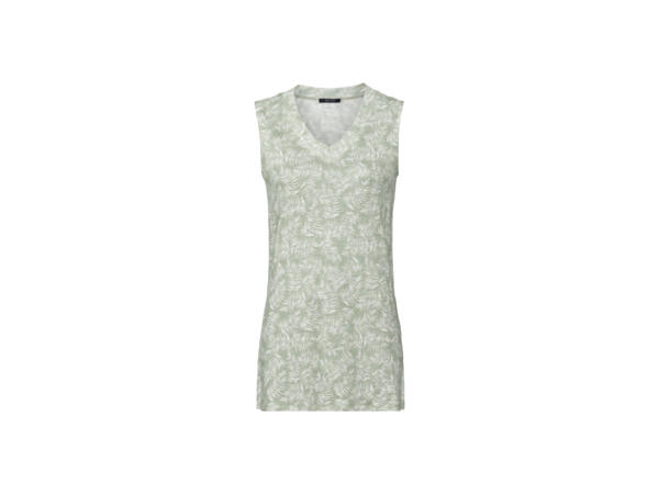 Ladies' Linen Vest Top