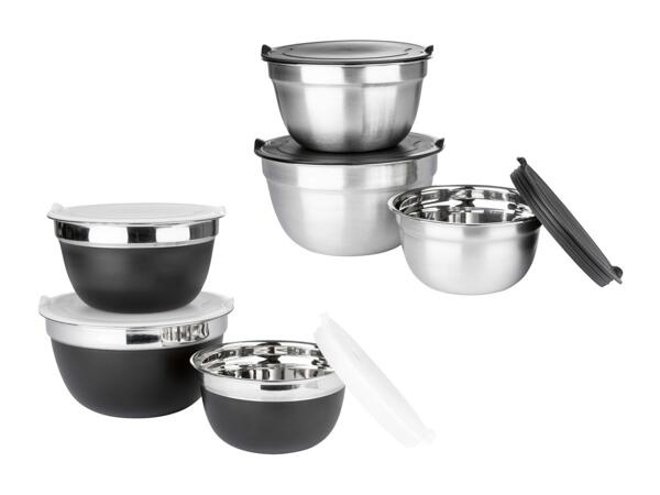 Set de saladiers en acier inox, 3 pièces