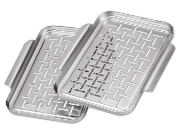 Grillschalen, 2 Stück oder Grillpfanne