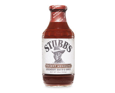 Stubbs Texas BBQ Sauces Spicy or Smokey Mesquite 510g