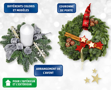 Petite couronne/Arrangement de l'Avent ou couronne de porte