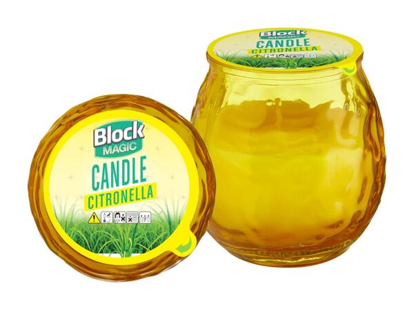 Zitronella Kerze im Glas