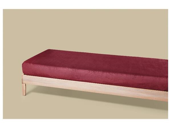 Napínací plyšové prostěradlo, 90-100 x 200 cm