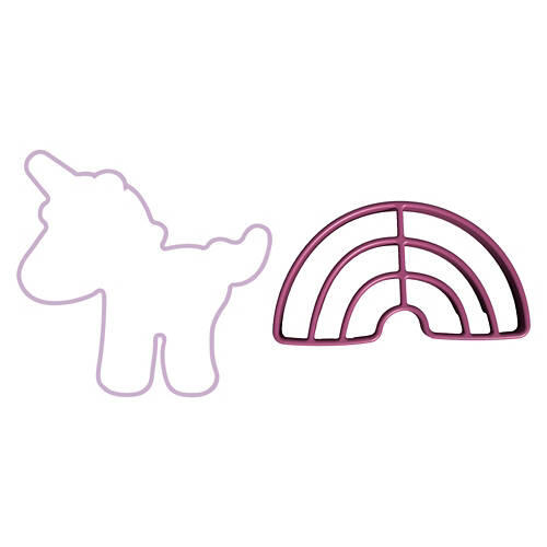 Unicorn & Rainbow Shaped Pancake Molds,