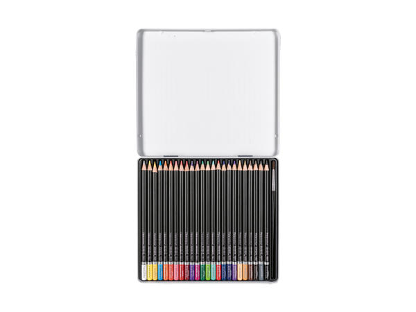 Crayons de couleur aquarellables, 25 pièces