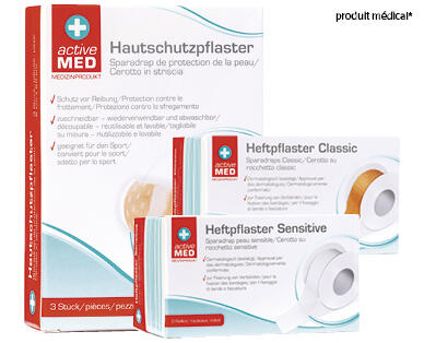 ACTIVE MED 
 PANSEMENTS PROTECTEURS POUR LA PEAU/SPARADRAPS