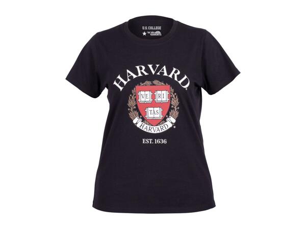 Ladies' Black Harvard T-Shirt