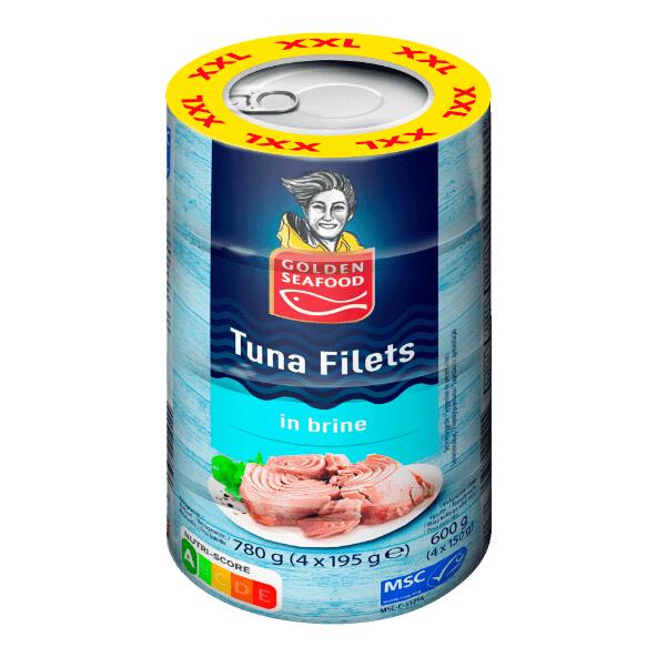 GOLDEN SEAFOOD(R) Filets de thon, pack de 4