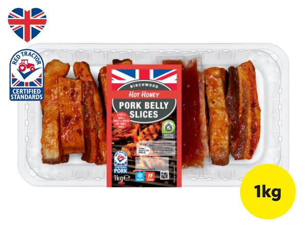 Birchwood Hot Honey British Pork Belly Slices