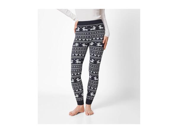 Esmara Ladies' Navy Christmas Leggings