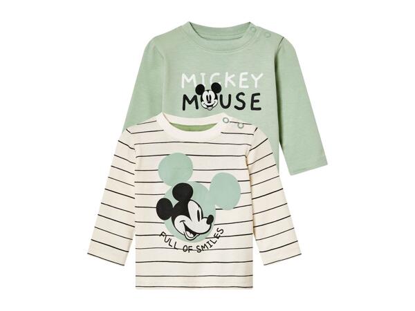 Baby Boy long sleeve tops "Mickey Mouse, The Lion King or Winnie the Pooh", 2 pieces