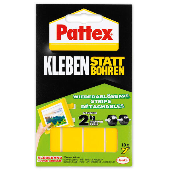 Kleben statt Bohren Strips