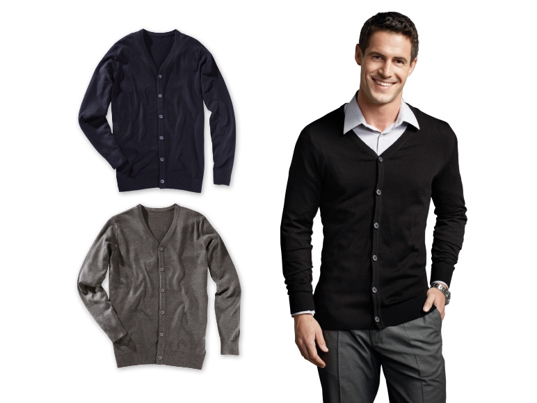 Nobel League Men's Fine Knit Cardigan