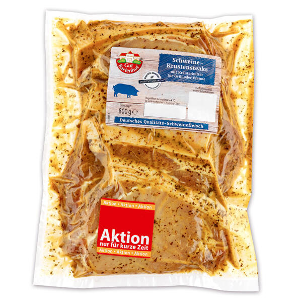 Schweine-Krustensteaks