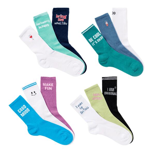 UP2Fashion(R) 				Good-Mood-Sportsocken, 3 Paar