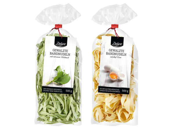 DELUXE Gewalzte Bandnudeln