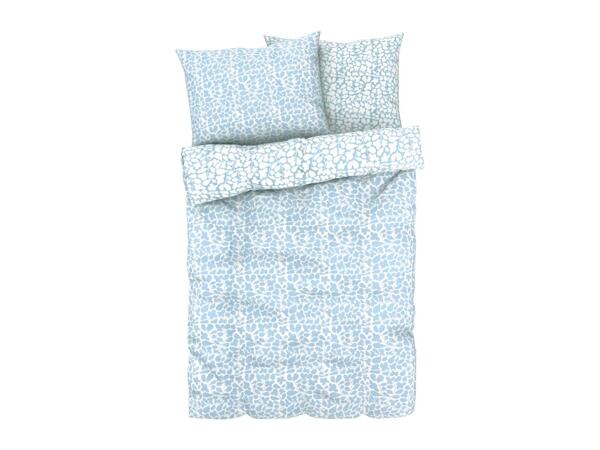 Livarno Home Microfibre Sateen Bedlinen - Double - Blue