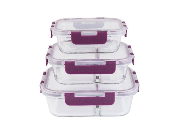 Glass Food Storage Container Set
