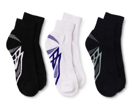 Crane 
 Men's or Ladies' Fitness Socks 3-Pack