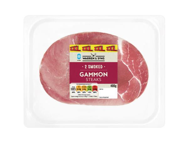Warren & Sons 2 Gammon Steaks