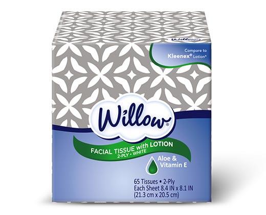 Willow 
 Multi-Pack Facial Tissue