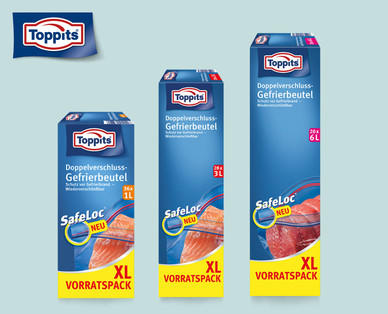 TOPPITS Doppelverschluss- Gefrierbeutel