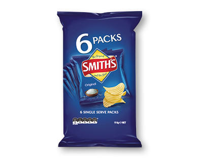 Smith's Crinkle Cut Potato Chips 6pk/114g