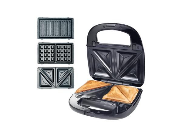 Sandwichmaker med utbytbara plattor